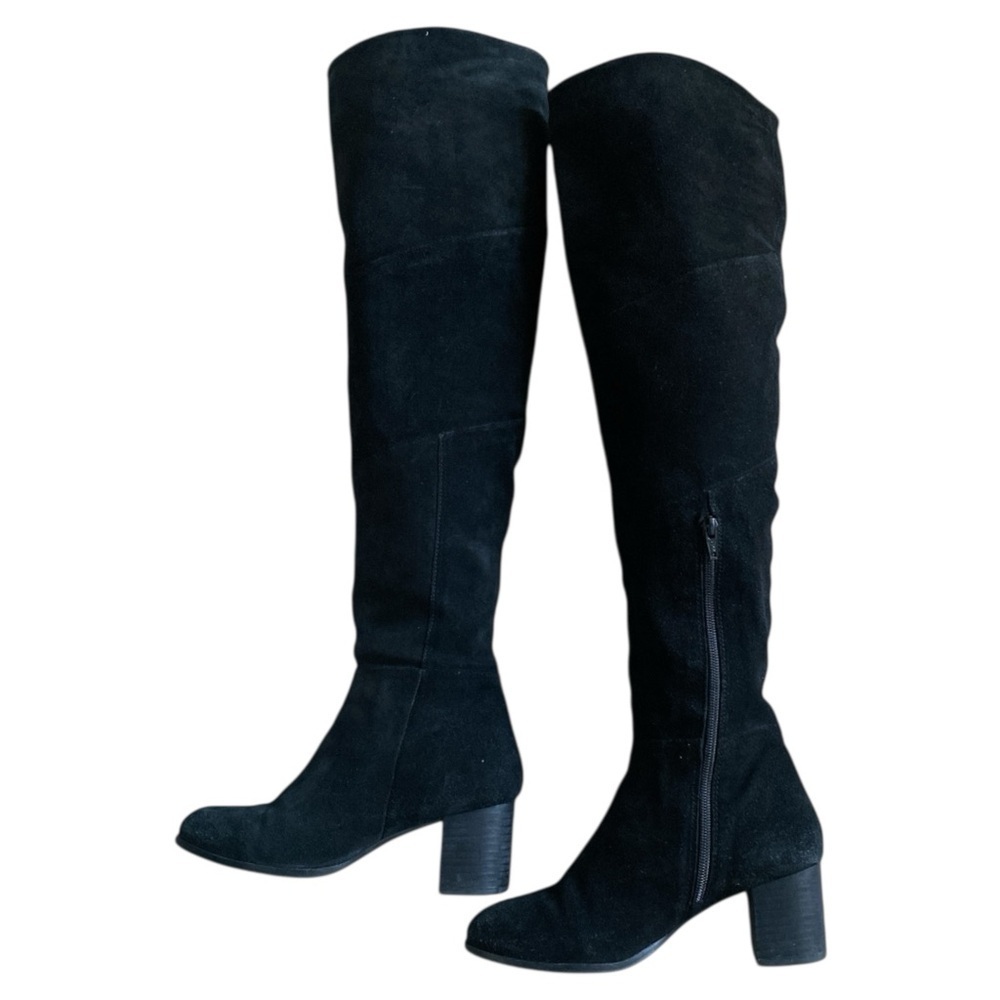 Coconuts by Matisse Black Suede Over the Knee Boots Size 7.5